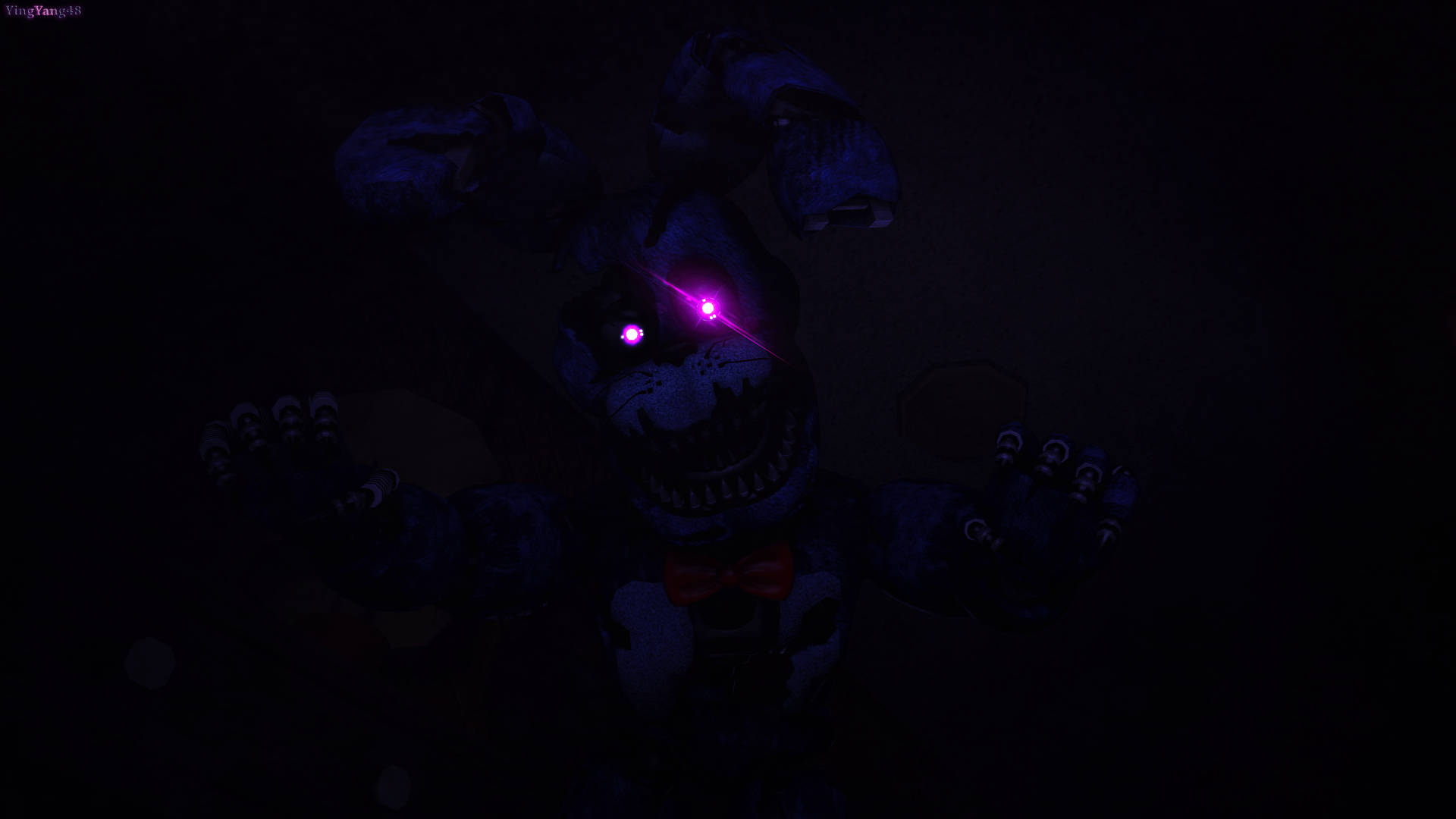 The Terrifying Nightmare Freddy From Five Nights At Freddy's Wallpaper