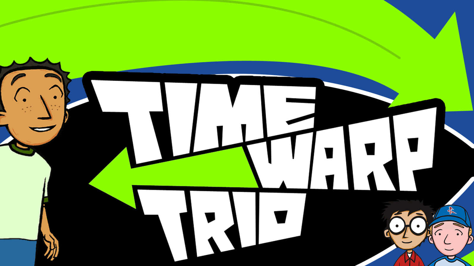 The Time Warp Trio On An Adventurous Journey Wallpaper