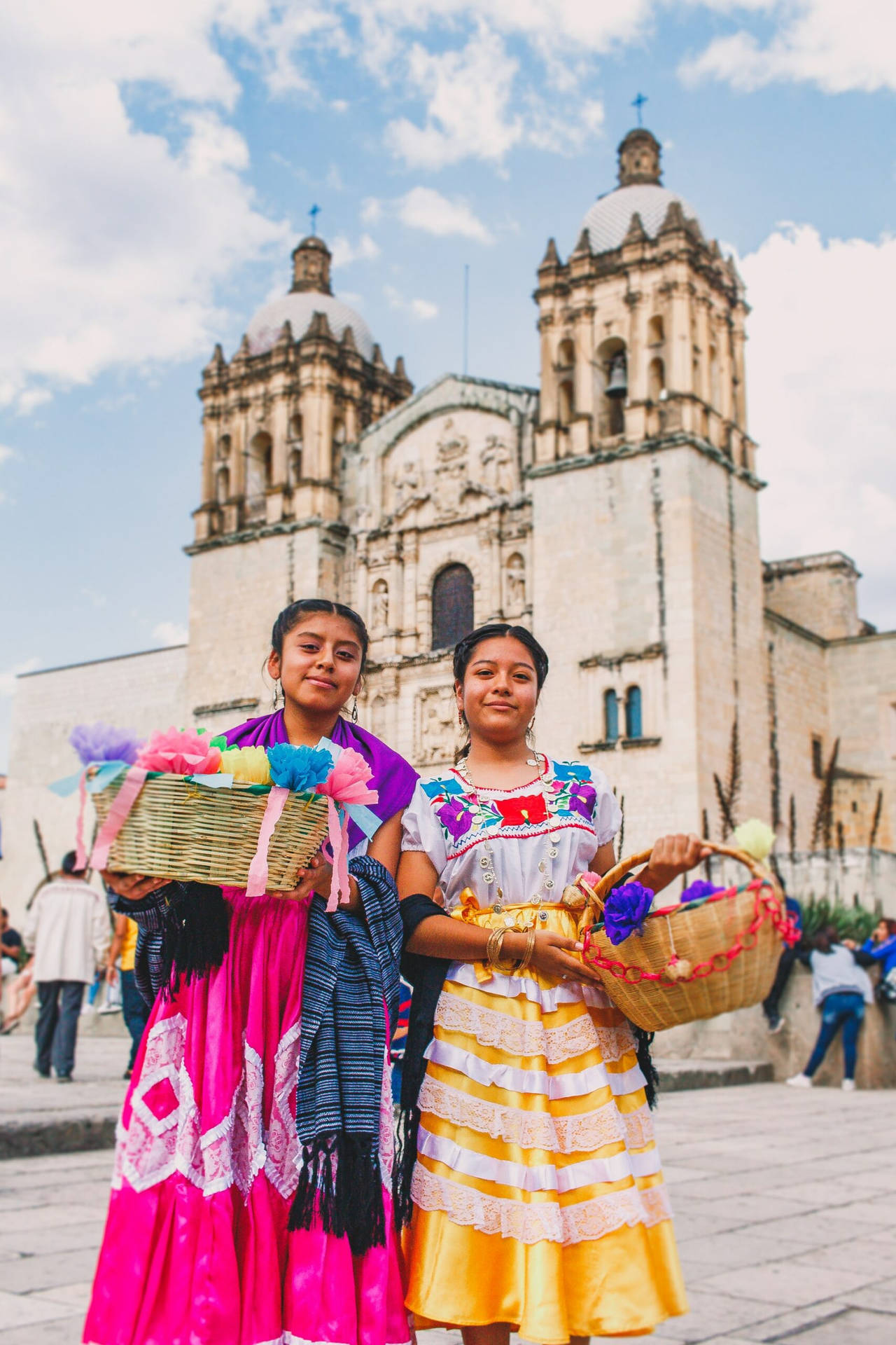 Dietraditionelle Kleidung In Oaxaca Wallpaper
