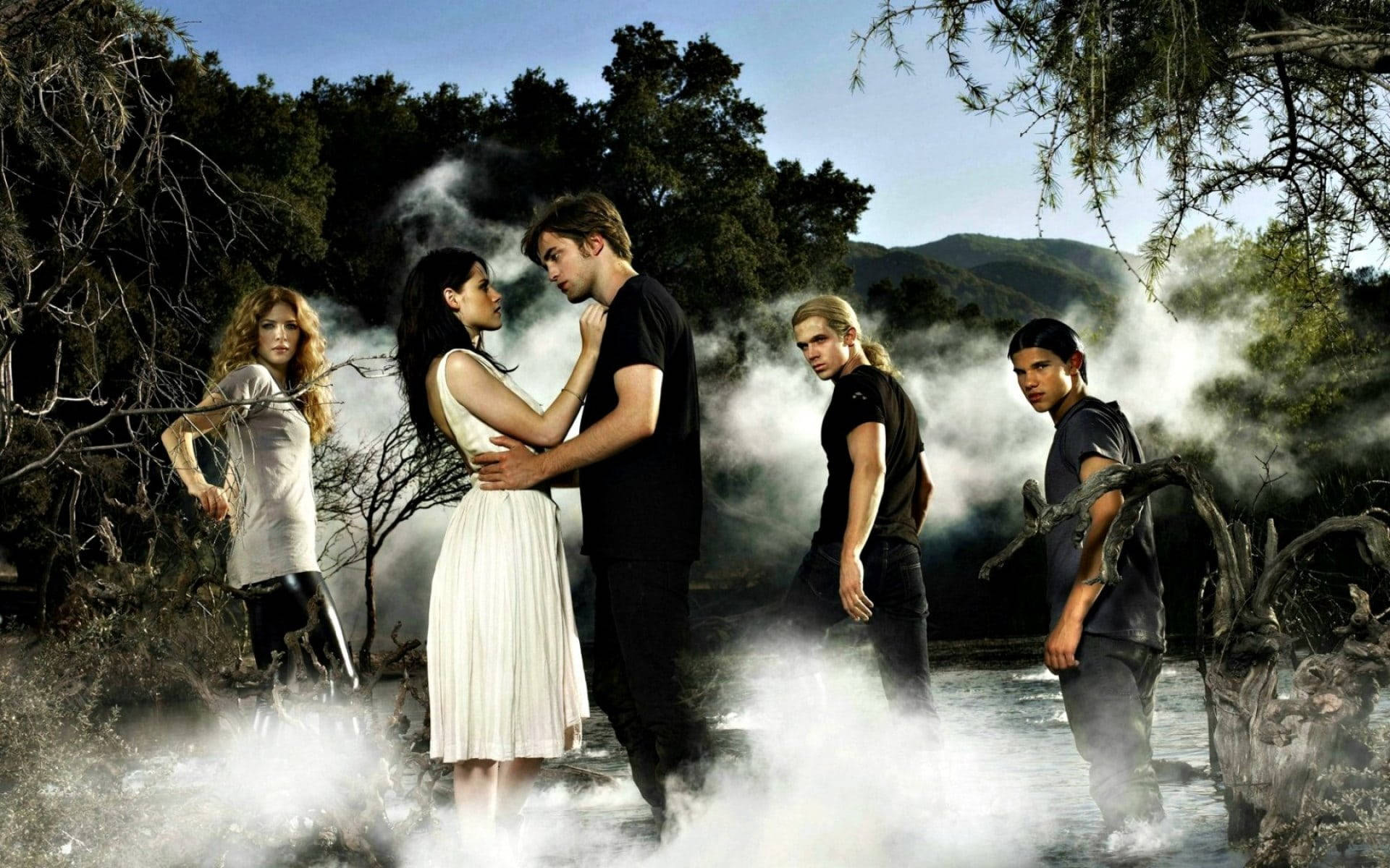 The Twilight Saga Cast Photoshoot Wallpaper