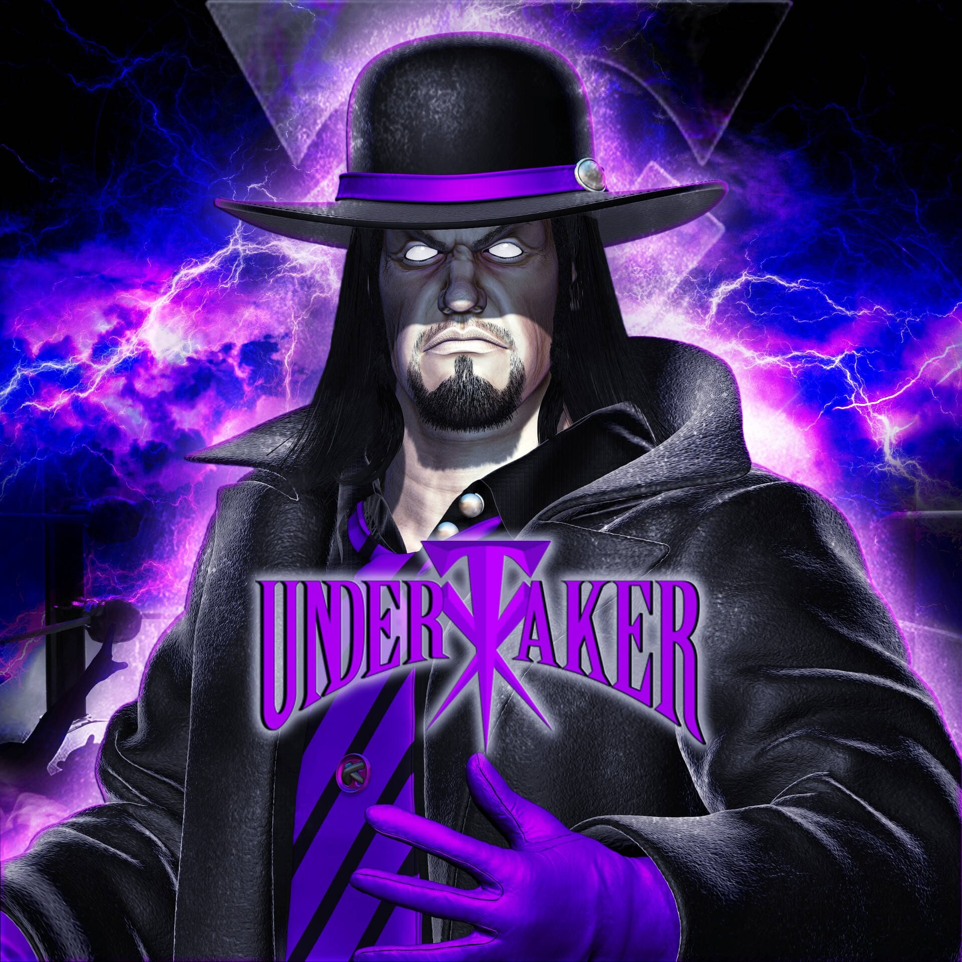 The Undertaker Digital Art Wallpaper