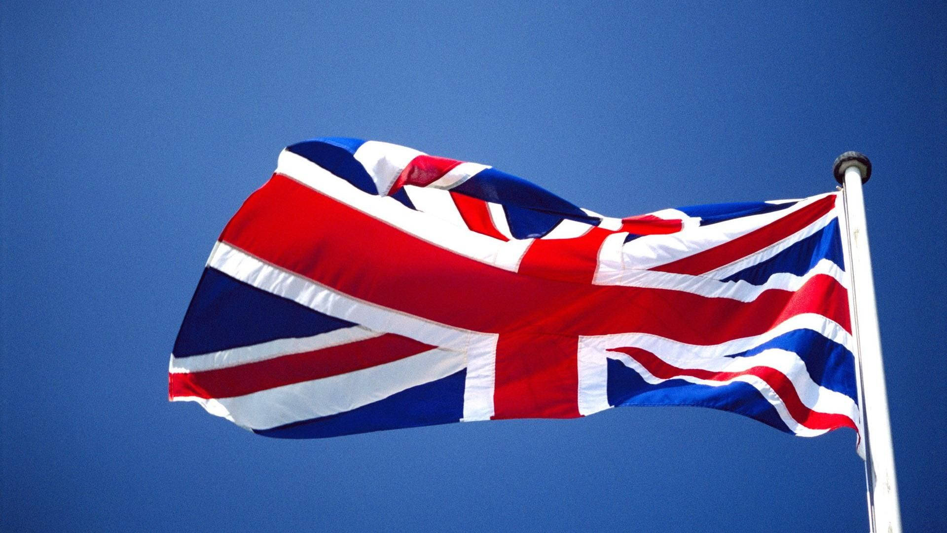 The United Kingdom Flag Pole Background