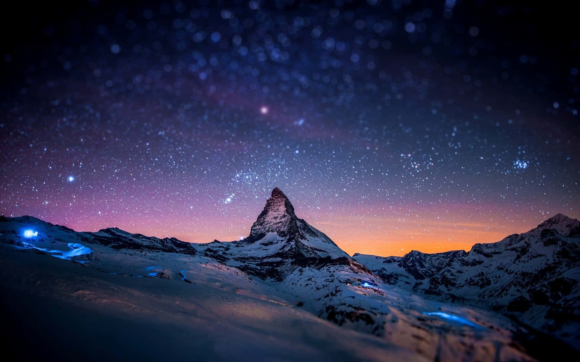 Dasuniversum Über Dem Matterhorn Wallpaper