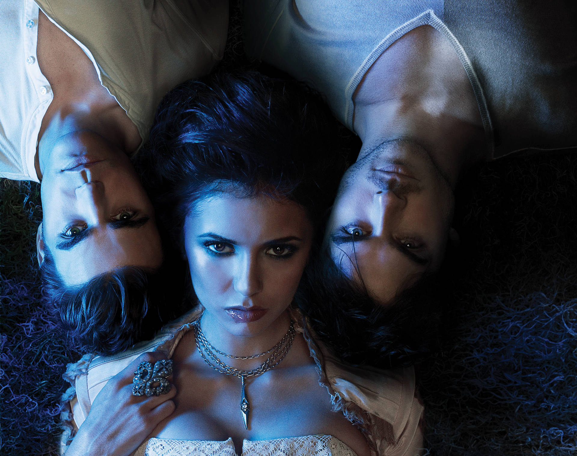 The Vampire Diaries Characters Lying On The Floor Wallpaper