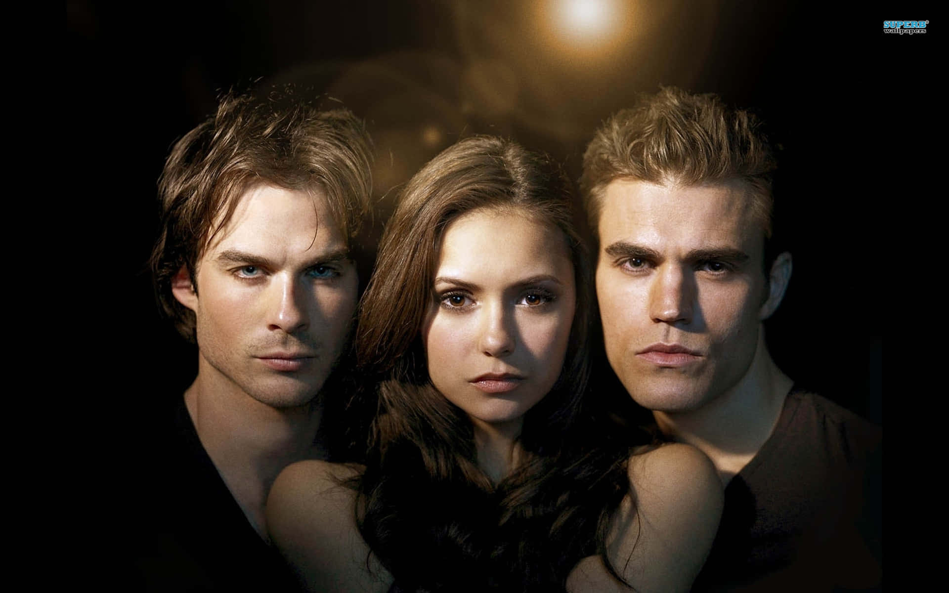 Thevampire Diaries I Din Håndflade. Wallpaper