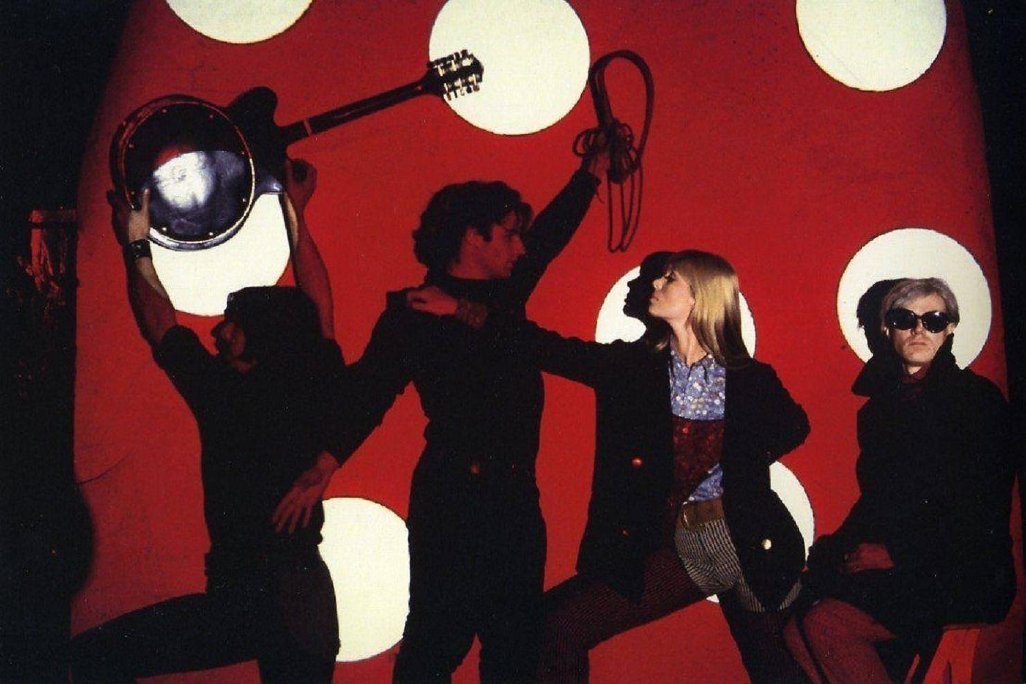 Det Velvet Underground med Gerard Malanga. Wallpaper