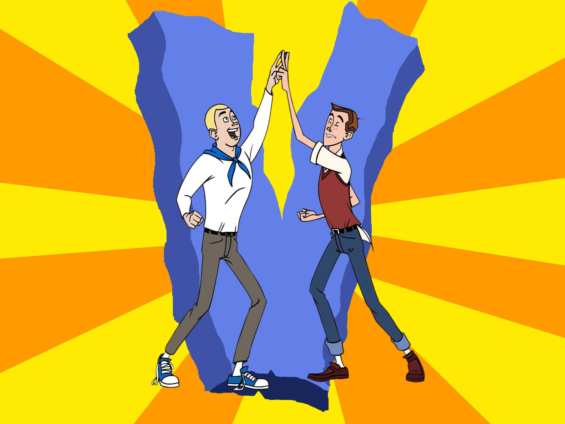 The Venture Bros Sharing A High Five Moment Wallpaper
