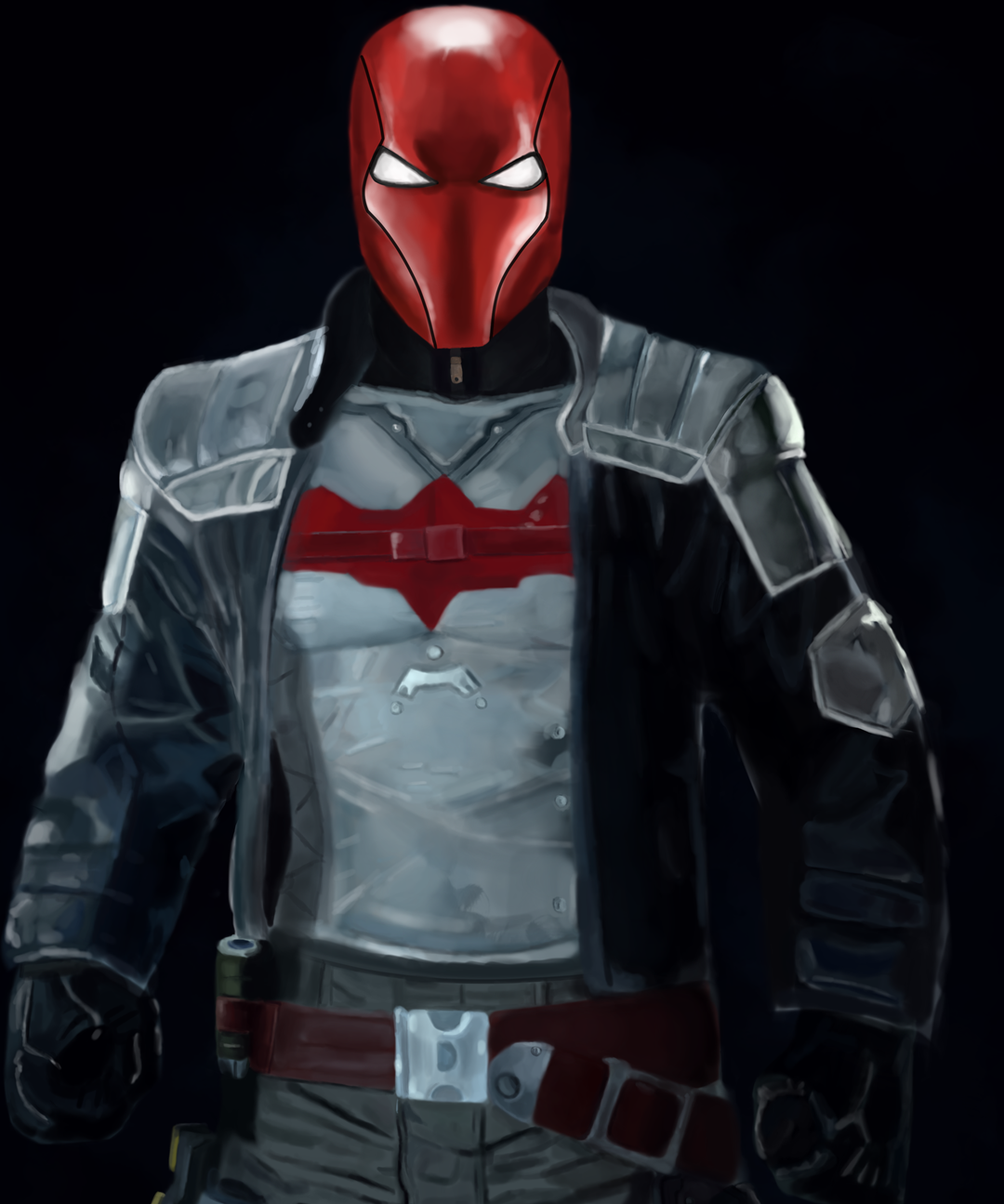 The Vigilante Red Hood In Action