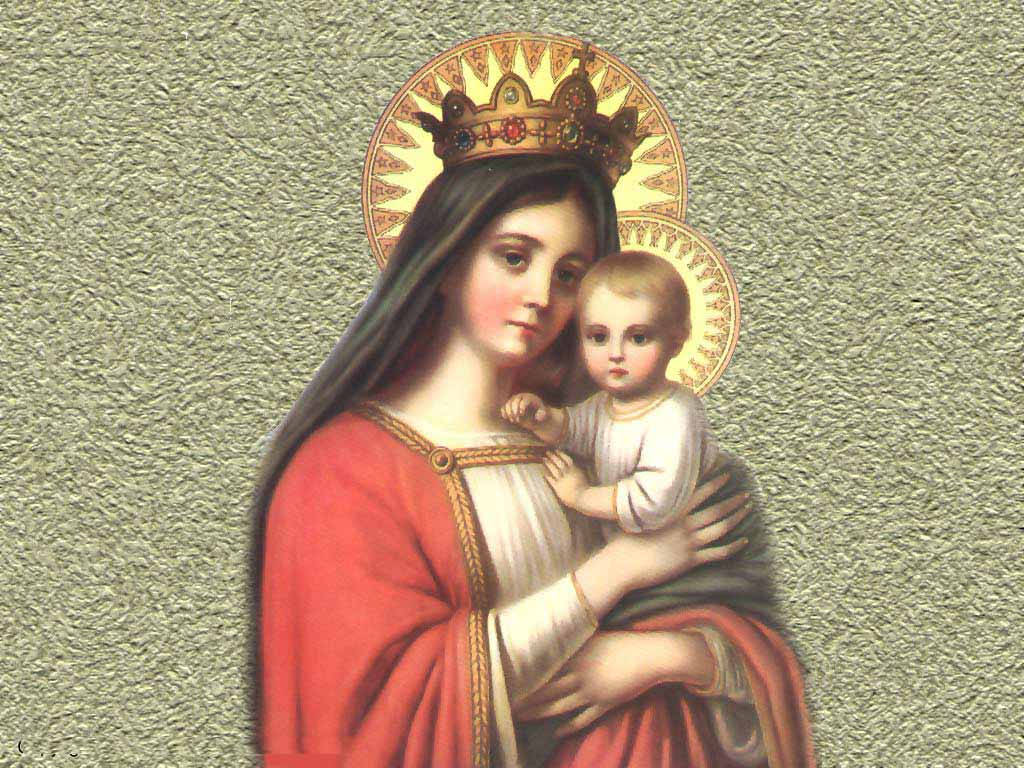 The Virgin Mary Crown Wallpaper