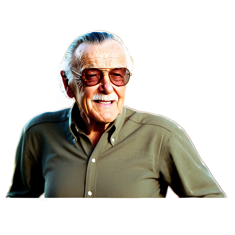 Download The Visionary Stan Lee Cartoon Png 18 | Wallpapers.com