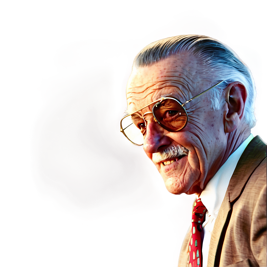 The Visionary Stan Lee Cartoon Png 27 PNG