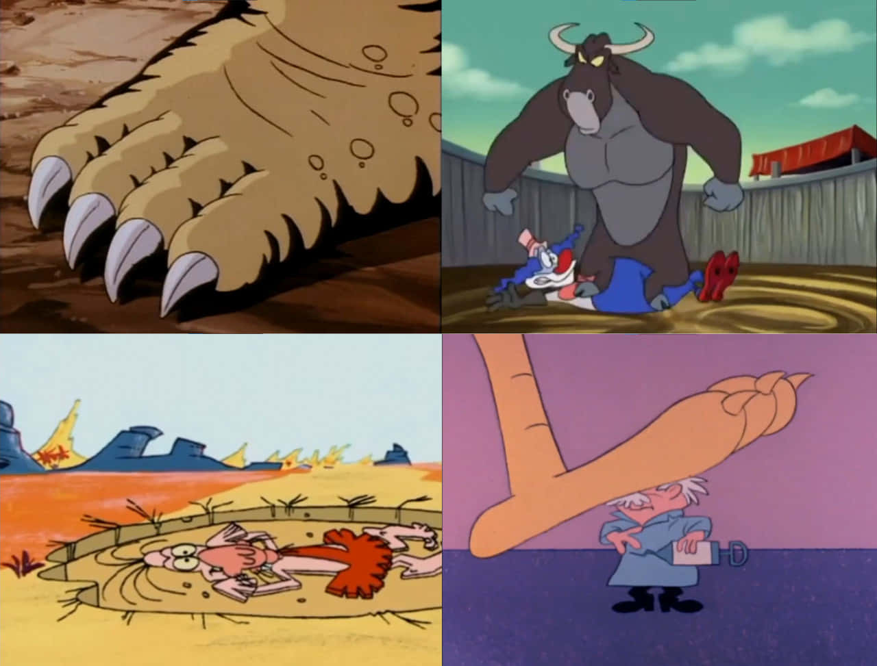 The Wacky World characters of Tex Avery show in chaotic action Wallpaper