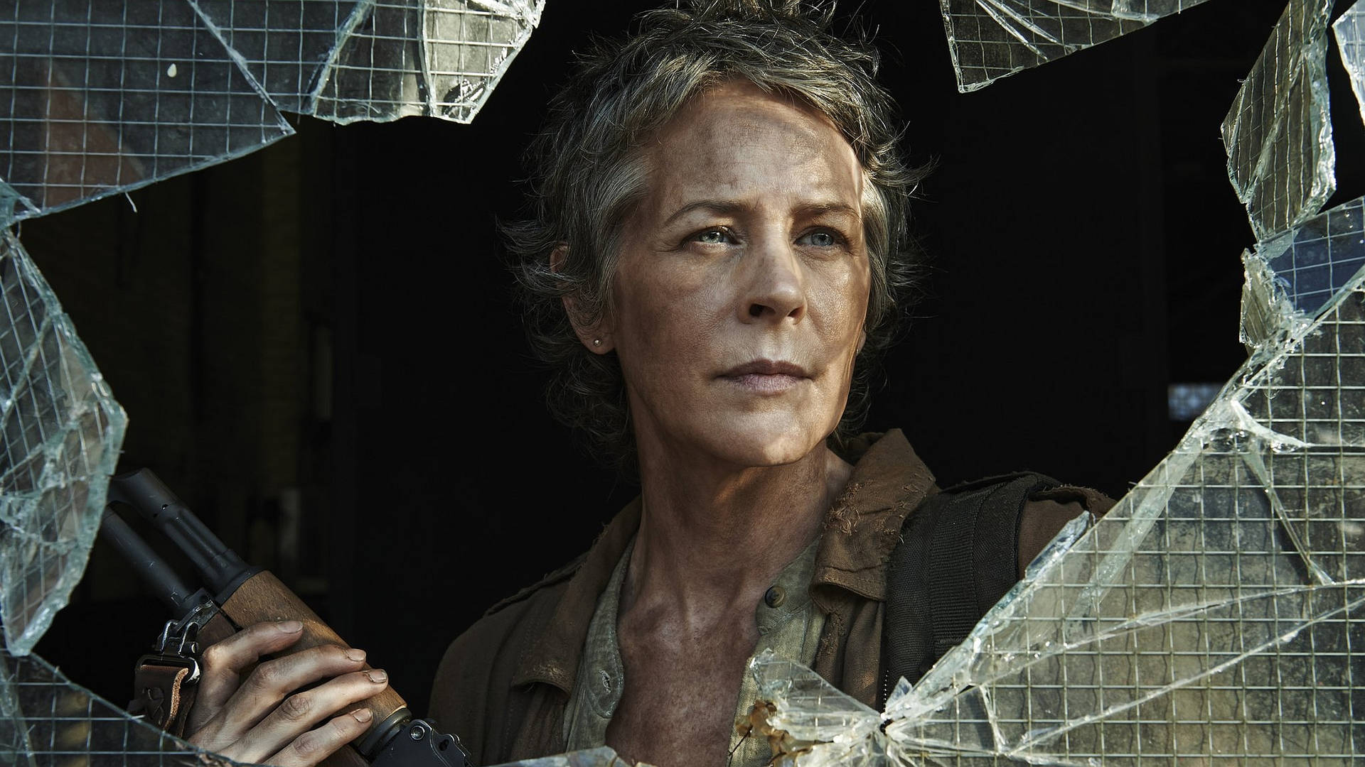 The Walking Dead Carol With Rifle Wallpaper