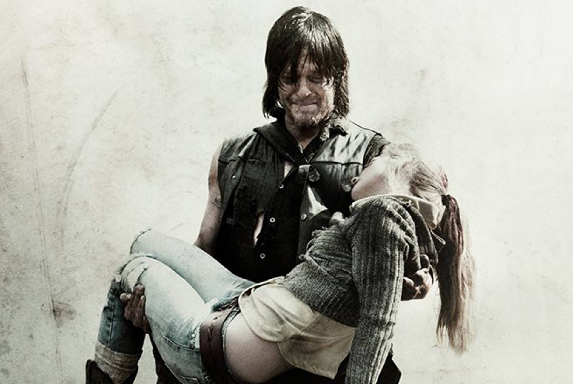 The Walking Dead Daryl Carrying Beth Wallpaper