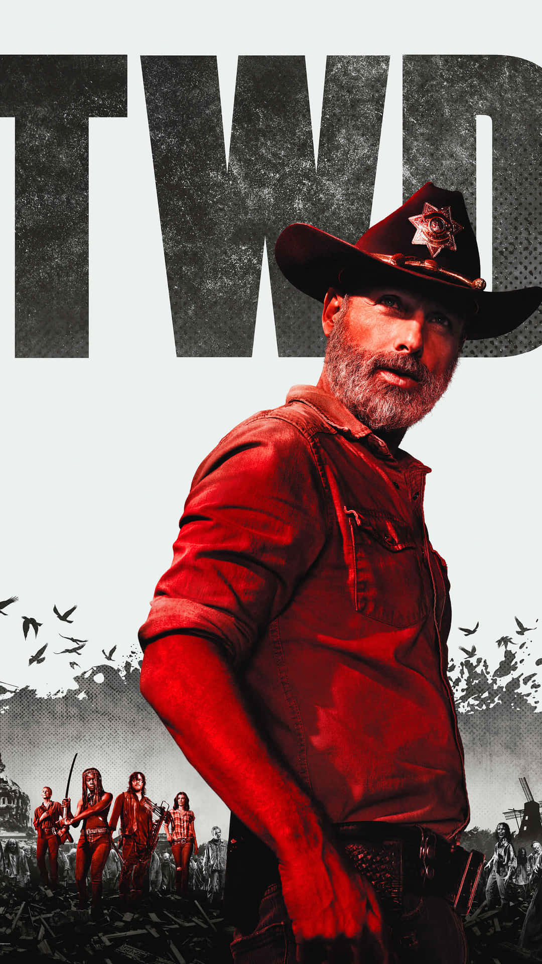 Posteren fra den første sæson af The Walking Dead Wallpaper