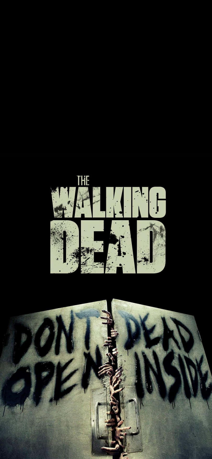 Frygt de døde med The Walking Dead på din iPhone. Wallpaper