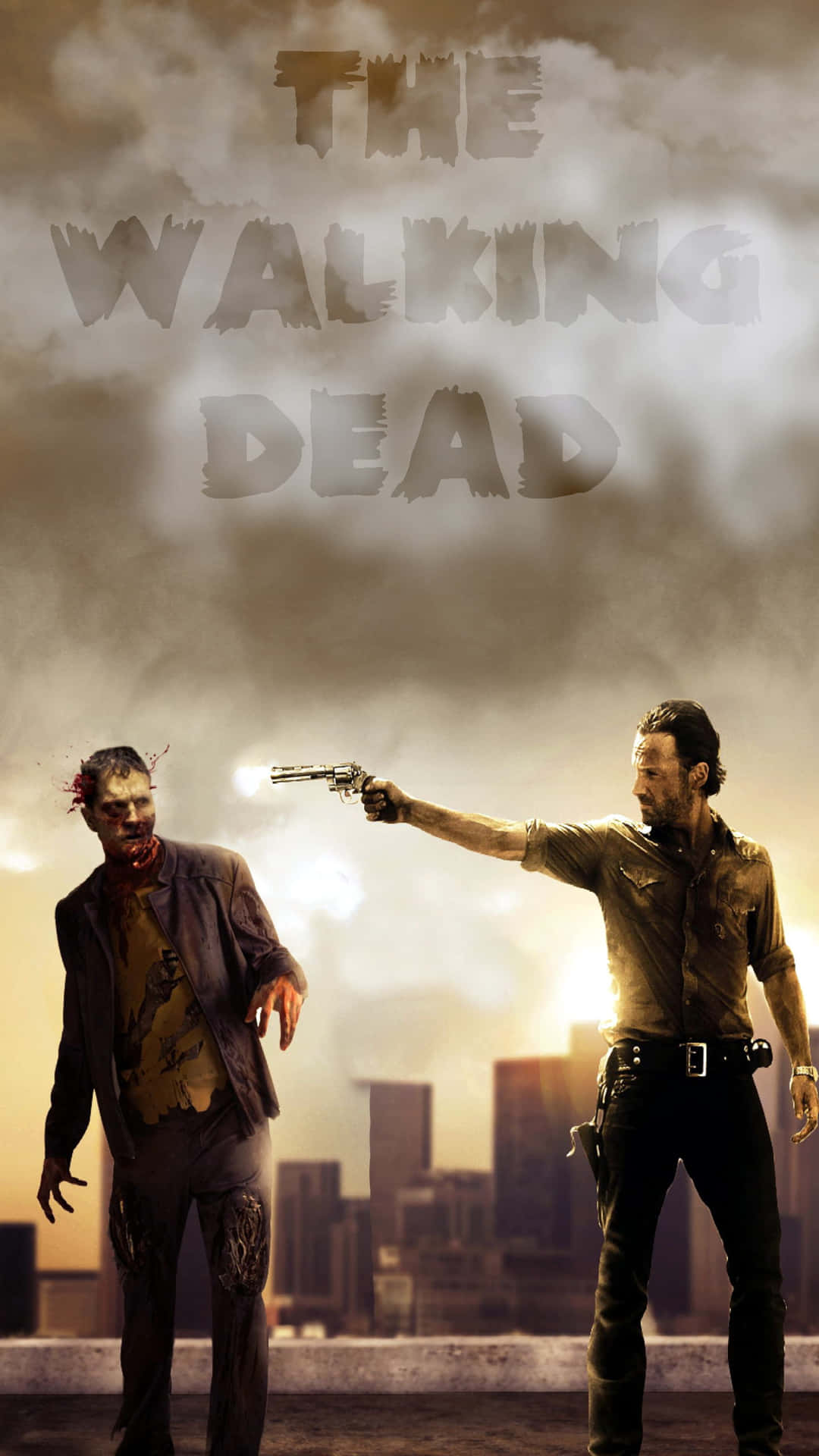 Protect Yourself With A The Walking Dead Iphone Wallpaper