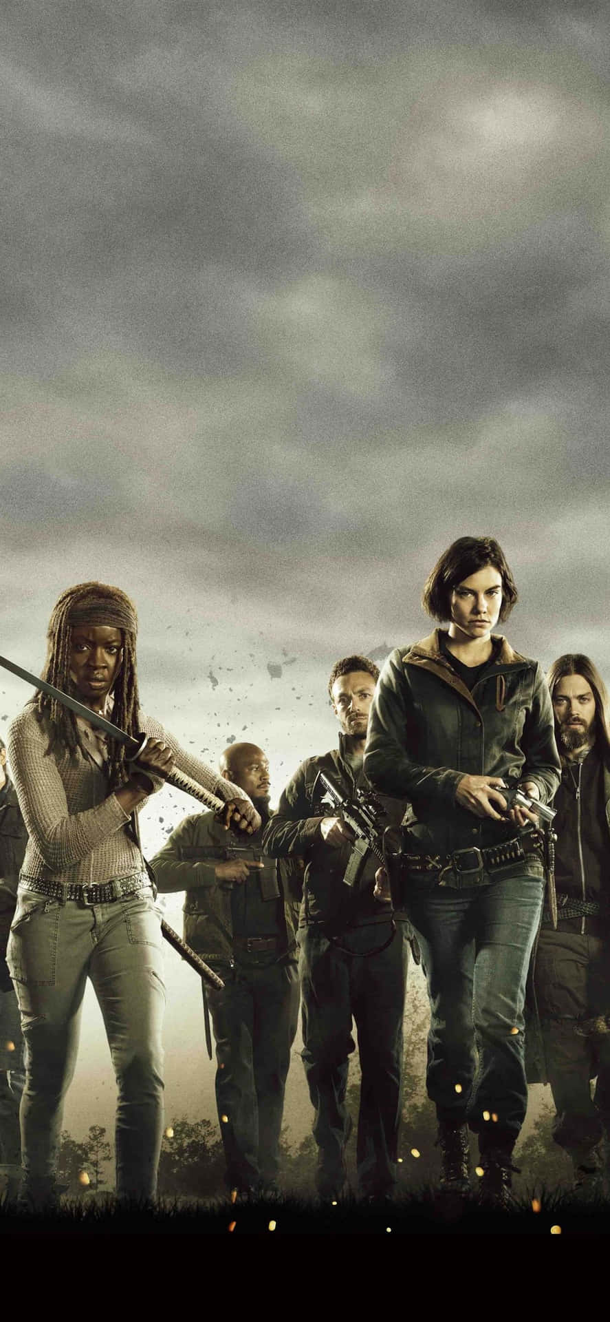 Plakat fra Walking Dead sæson 5 Wallpaper