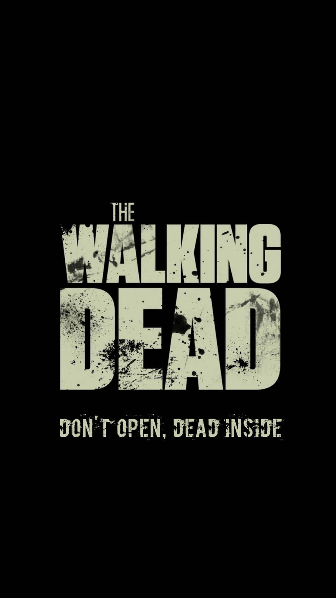 Oplev en post-apokalyptisk verden med The Walking Dead på din Iphone. Wallpaper