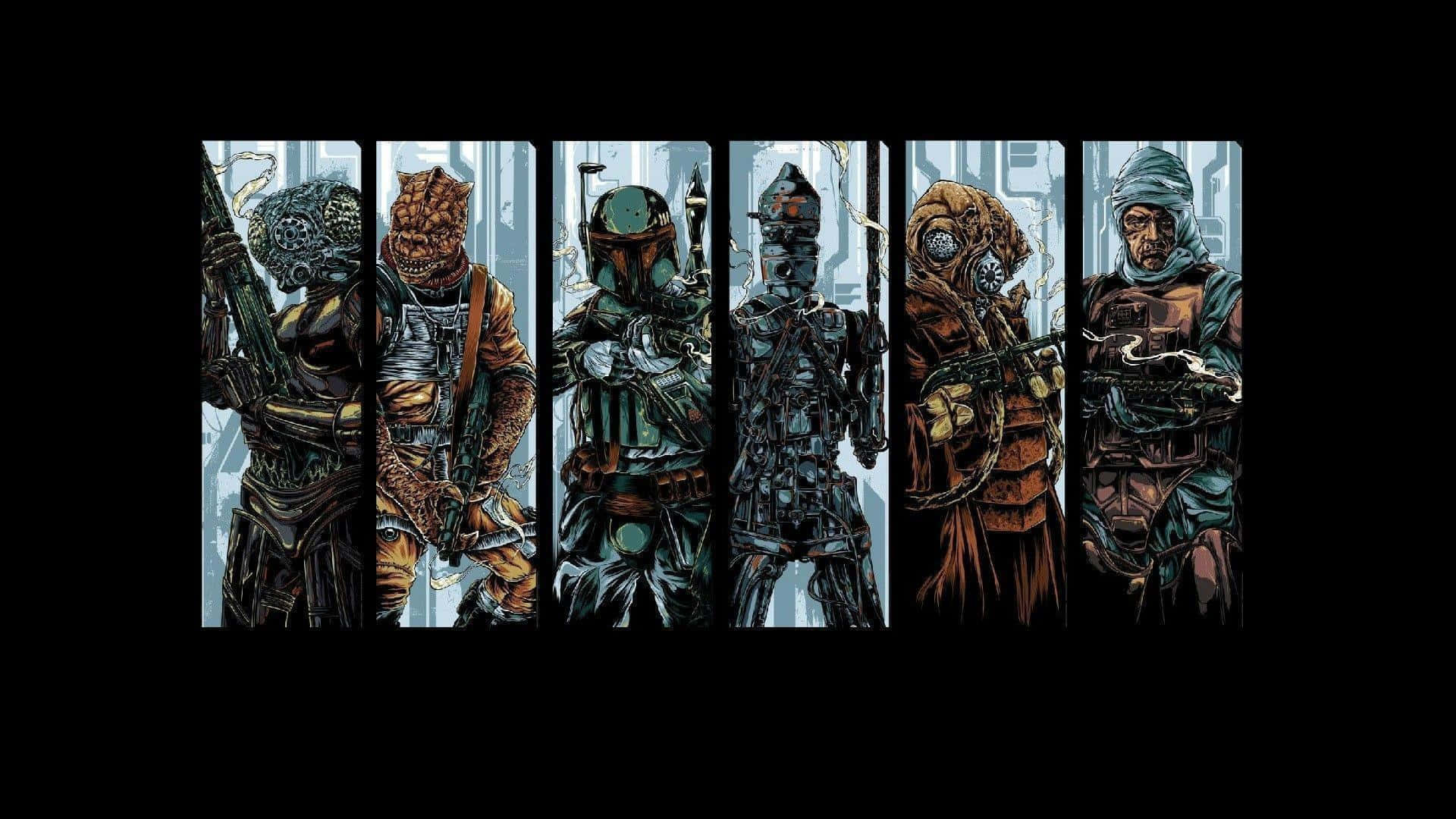 Join the fight for justice in “The War Of The Bounty Hunters” Wallpaper