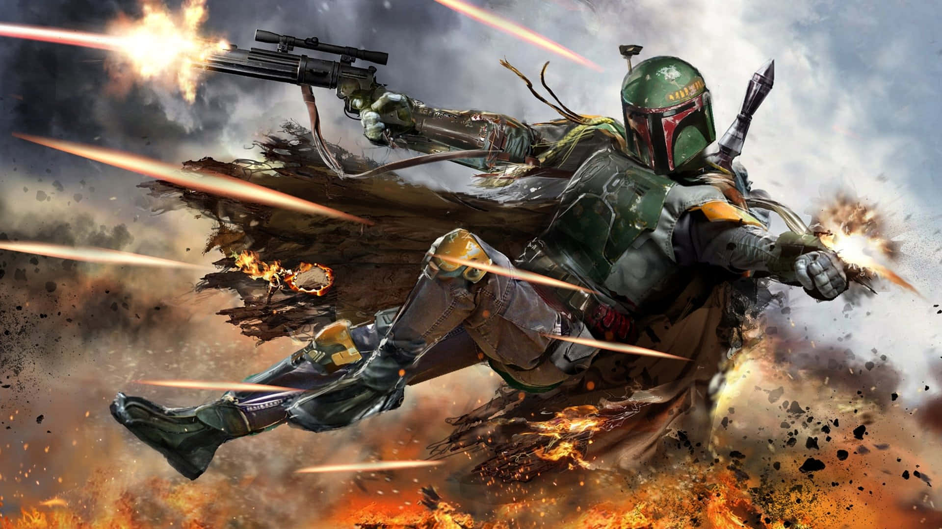Fight for the Bounty in The War Of The Bounty Hunters Wallpaper