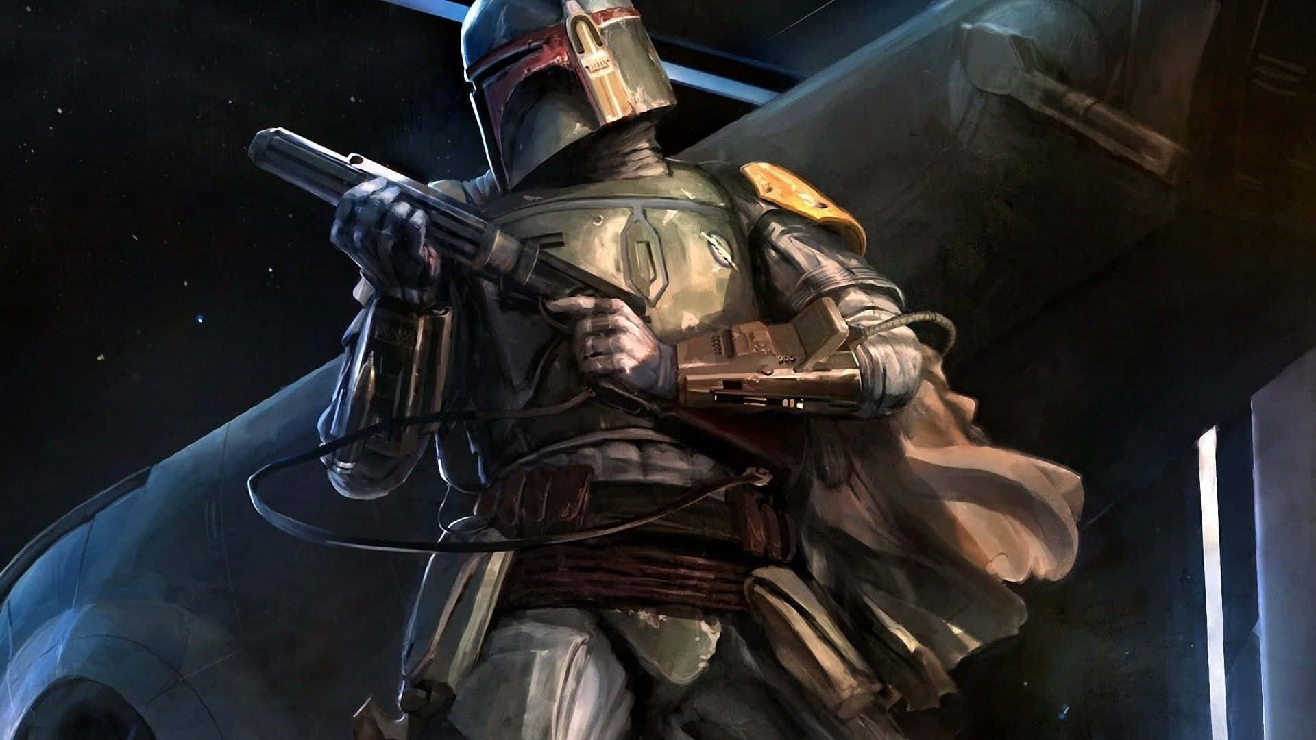 Lead the Way with Boba Fett on The War Of The Bounty Hunters! Wallpaper