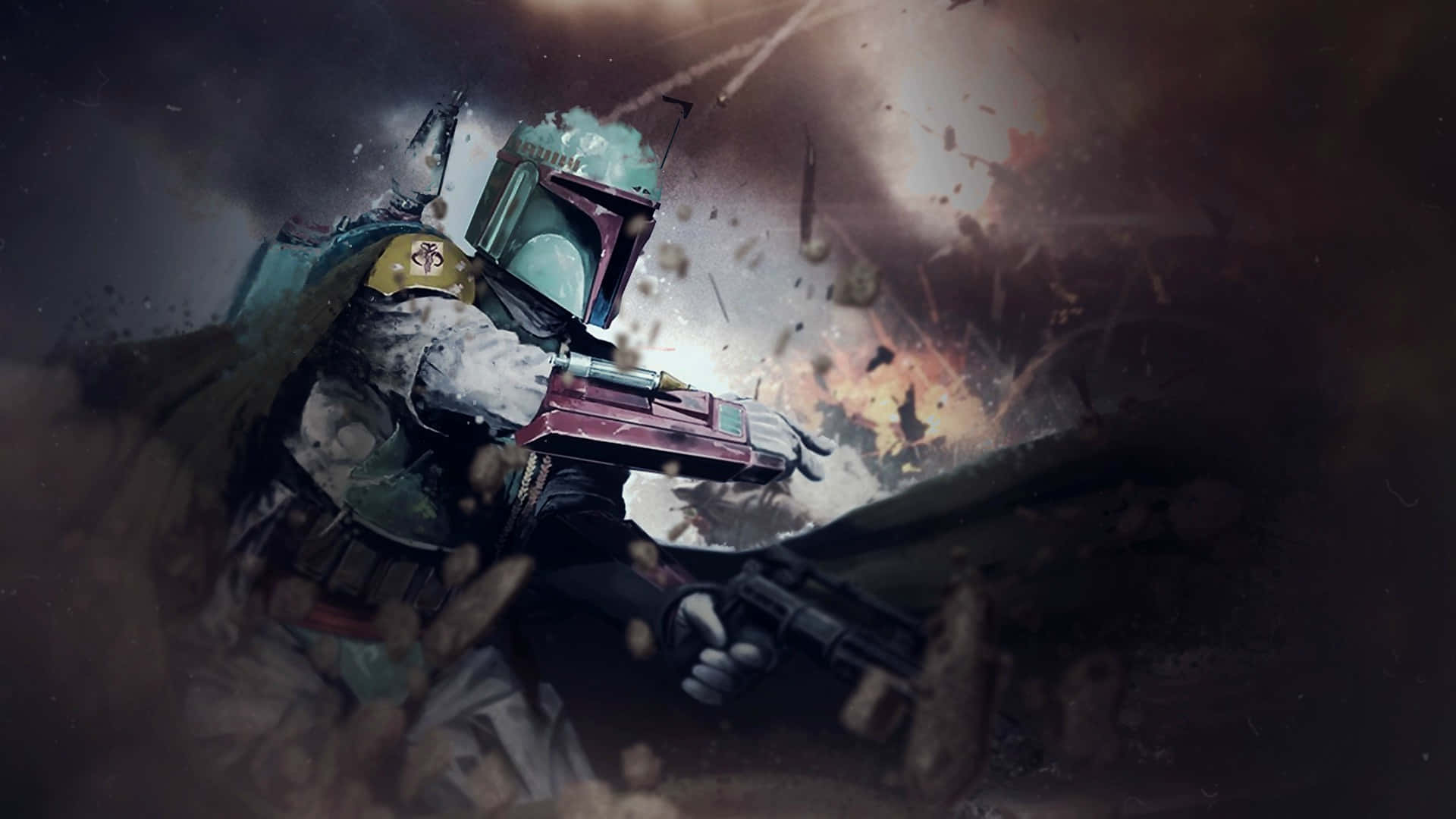 Experience the Star Wars epic, The War Of The Bounty Hunters Wallpaper