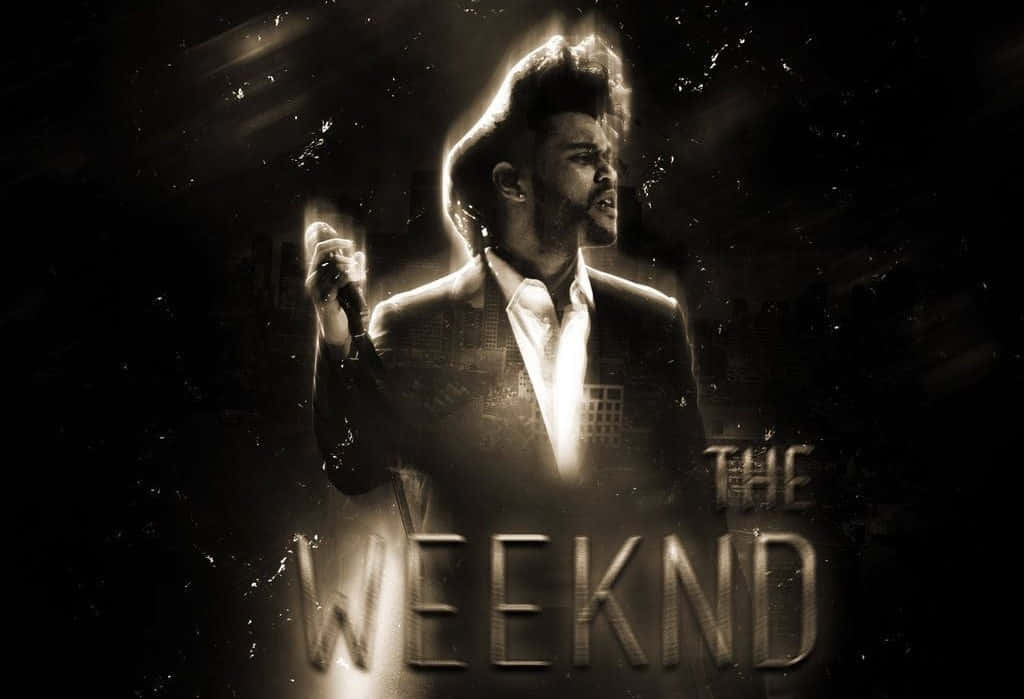 The Weeknd performing live on stage