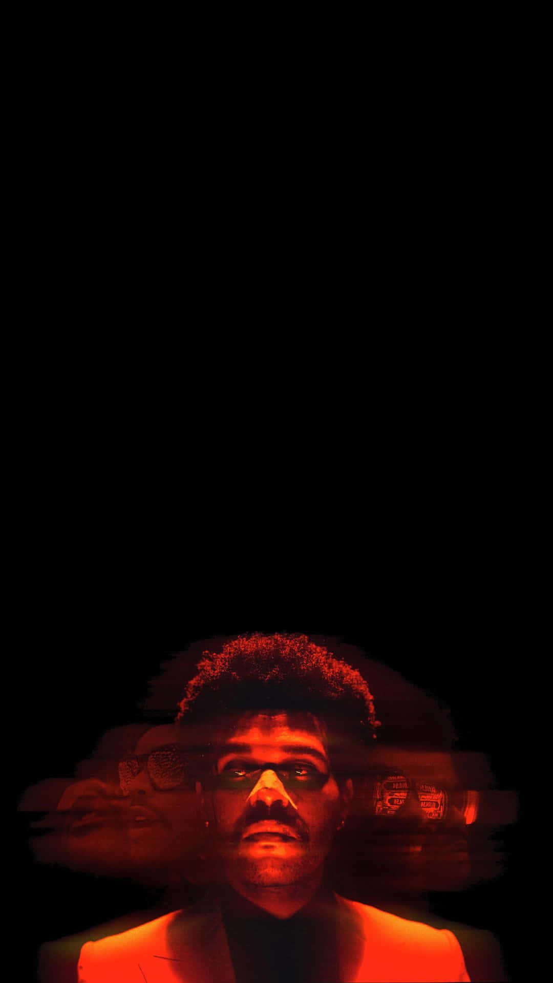 The Weeknd in 'After Hours', Red Neon Lights Wallpaper