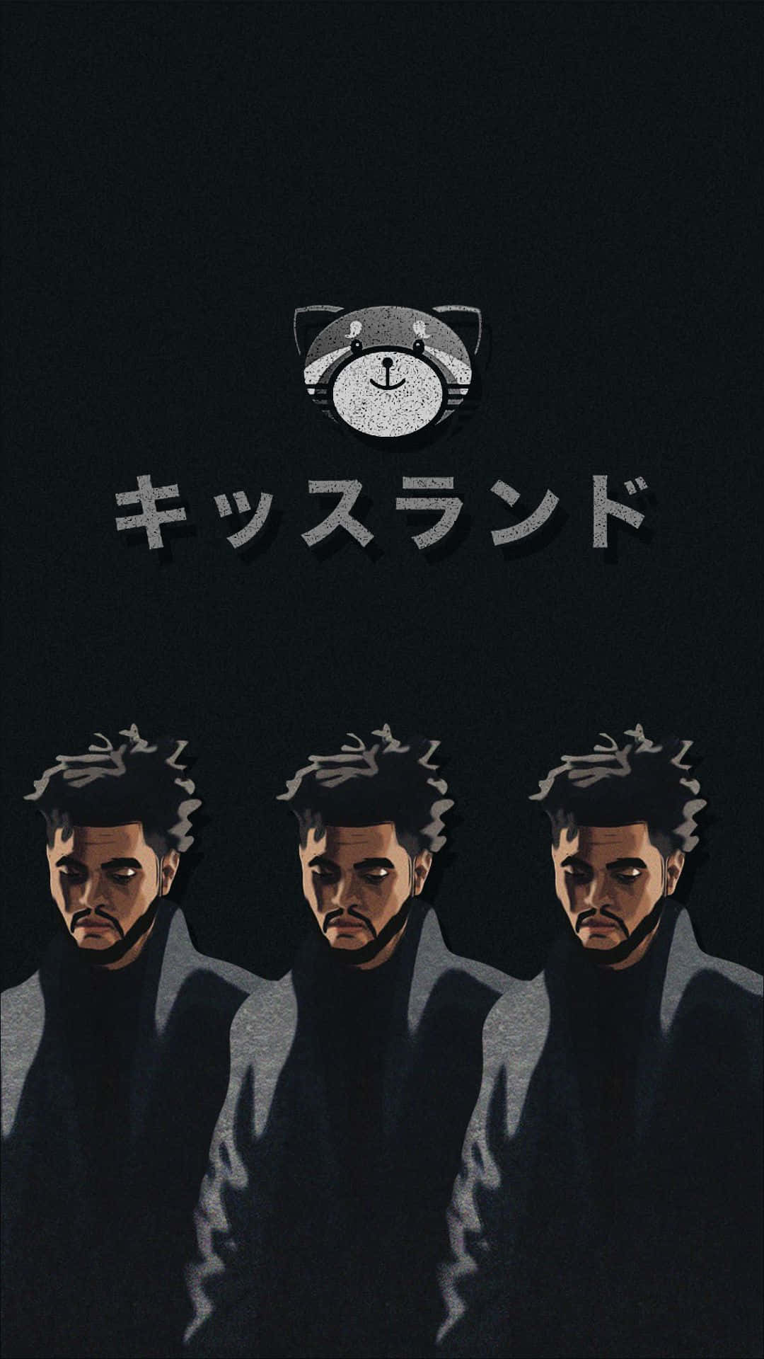 The Weeknd Animated Art iPhone Wallpaper