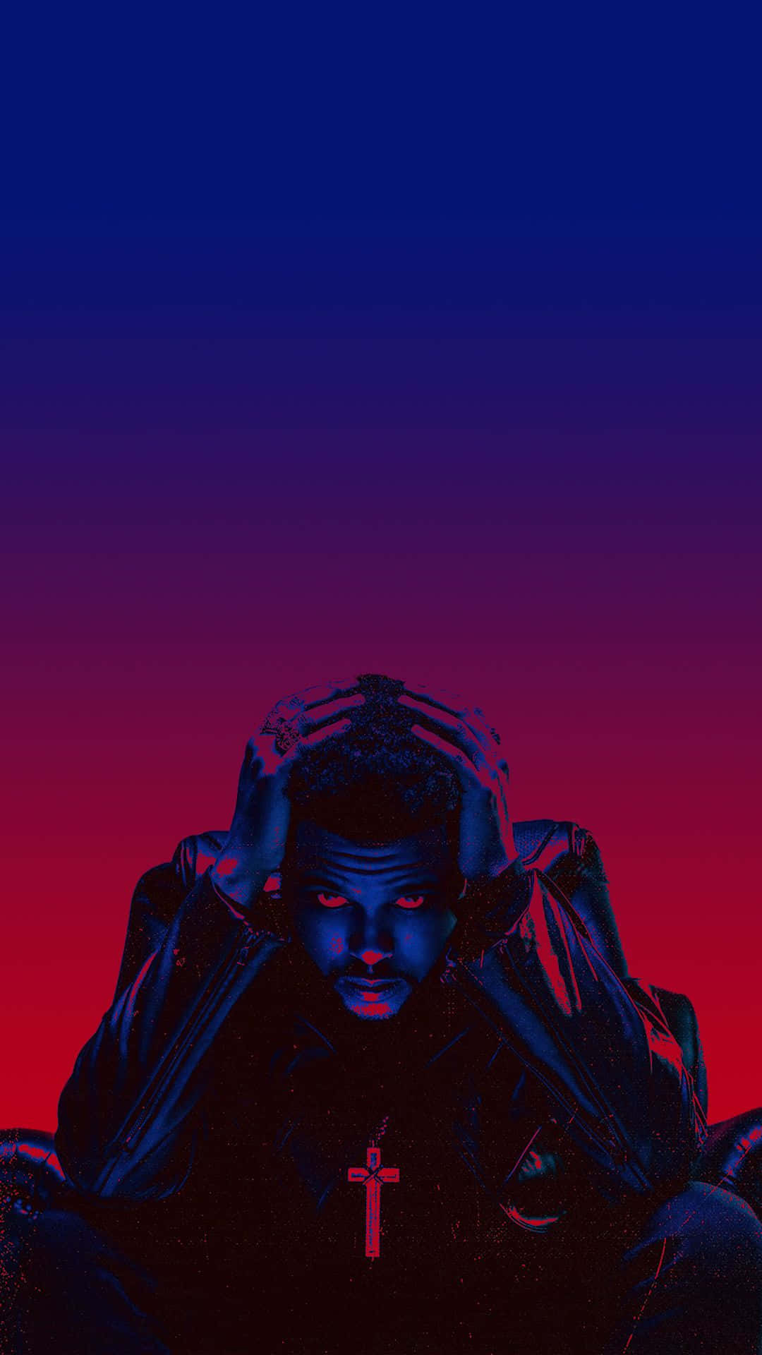 Wallpaperveckans Gradient Blur Iphone-bakgrundsbild Med The Weeknd. Wallpaper