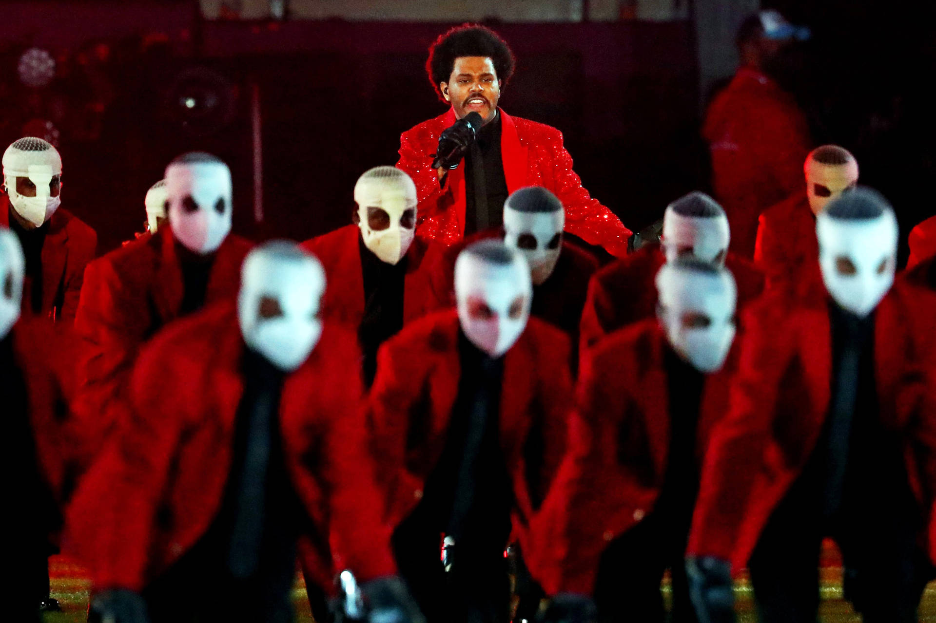 Den Weeknd optræder ved Super Bowl Wallpaper