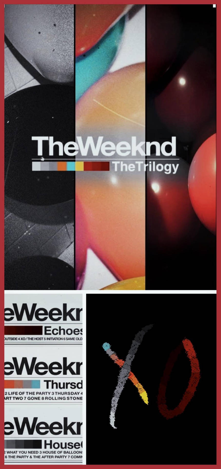 The Weeknd Trilogy Collage Wallpaper