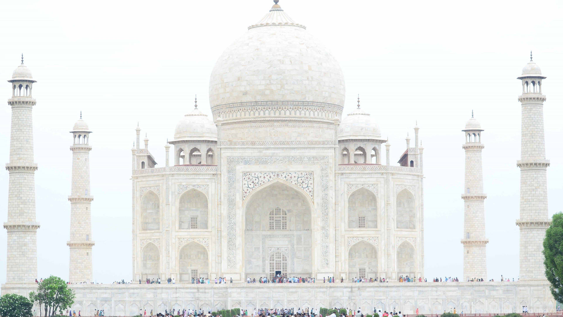The White Taj Mahal Wallpaper