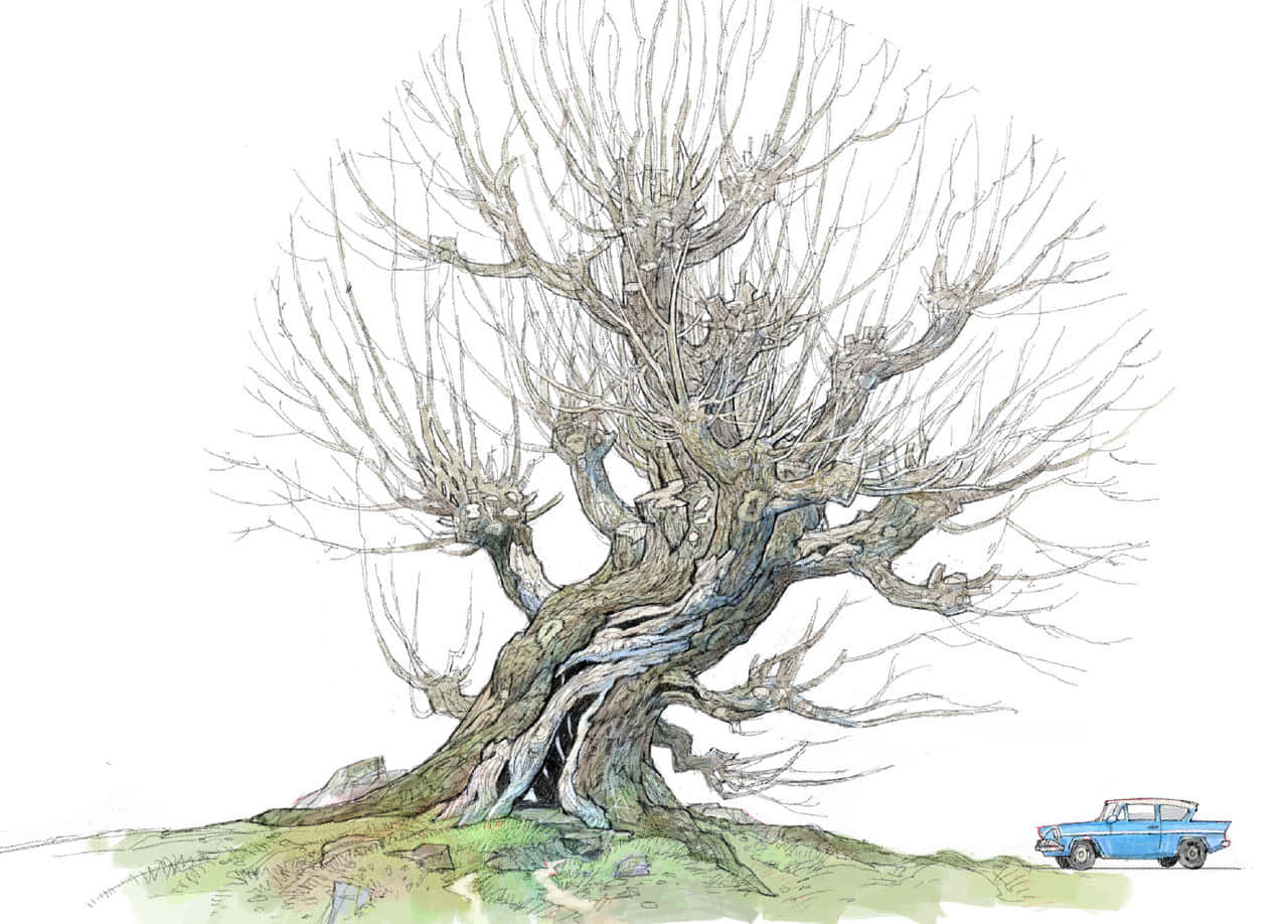 The magical and mysterious Whomping Willow. Wallpaper