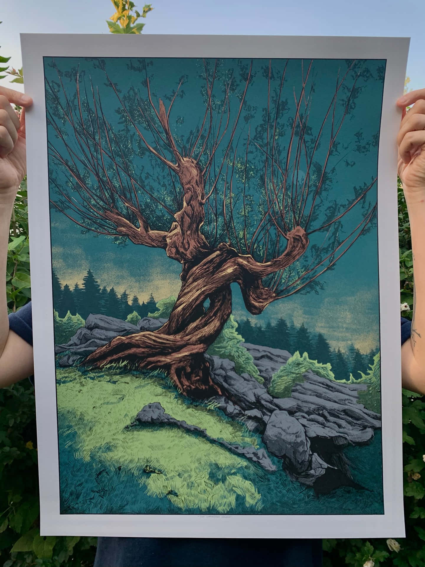 The Whomping Willow, an iconic figure in the magical world of Harry Potter Wallpaper