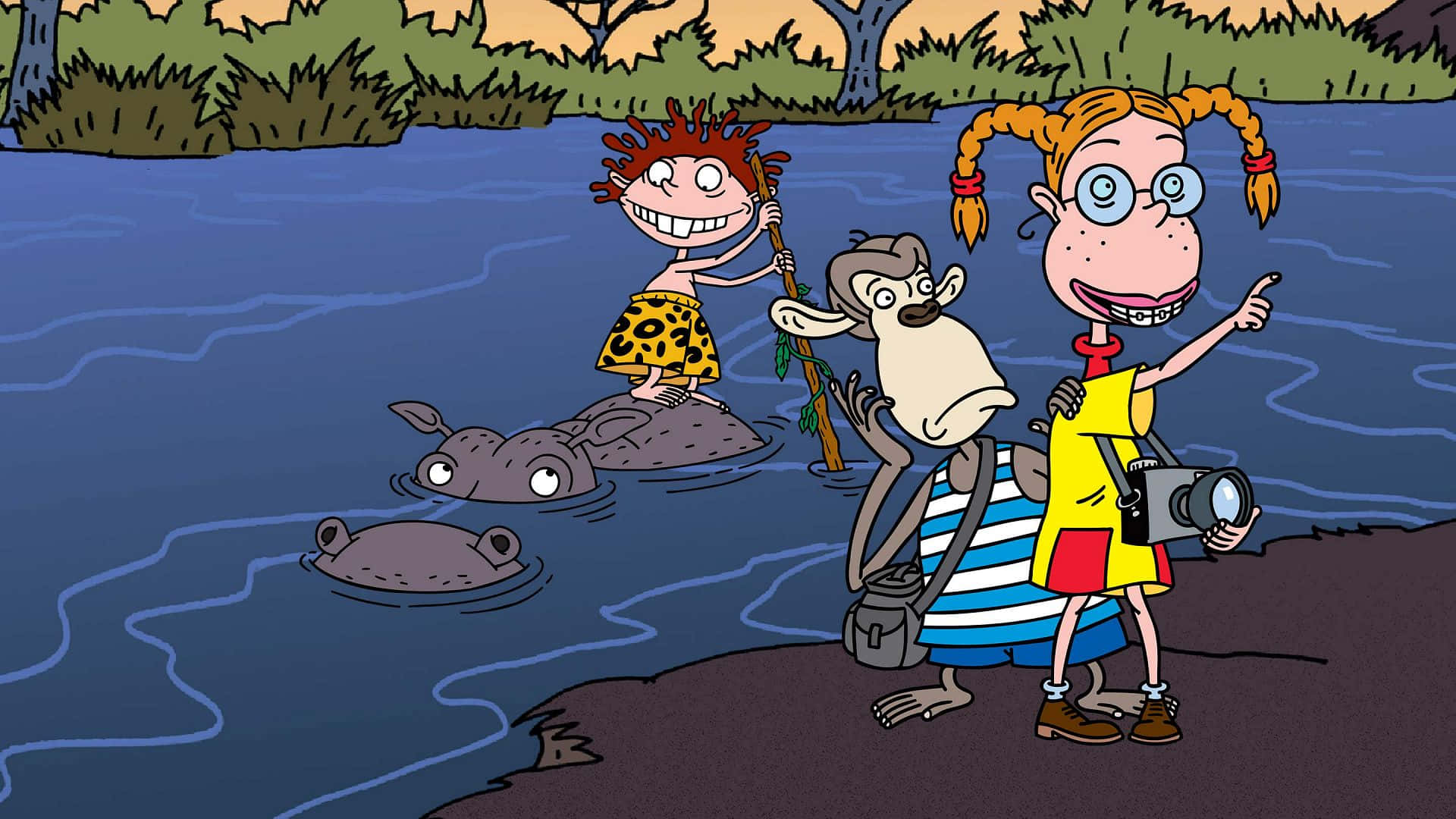 The Wild Thornberrys By The River Wallpaper