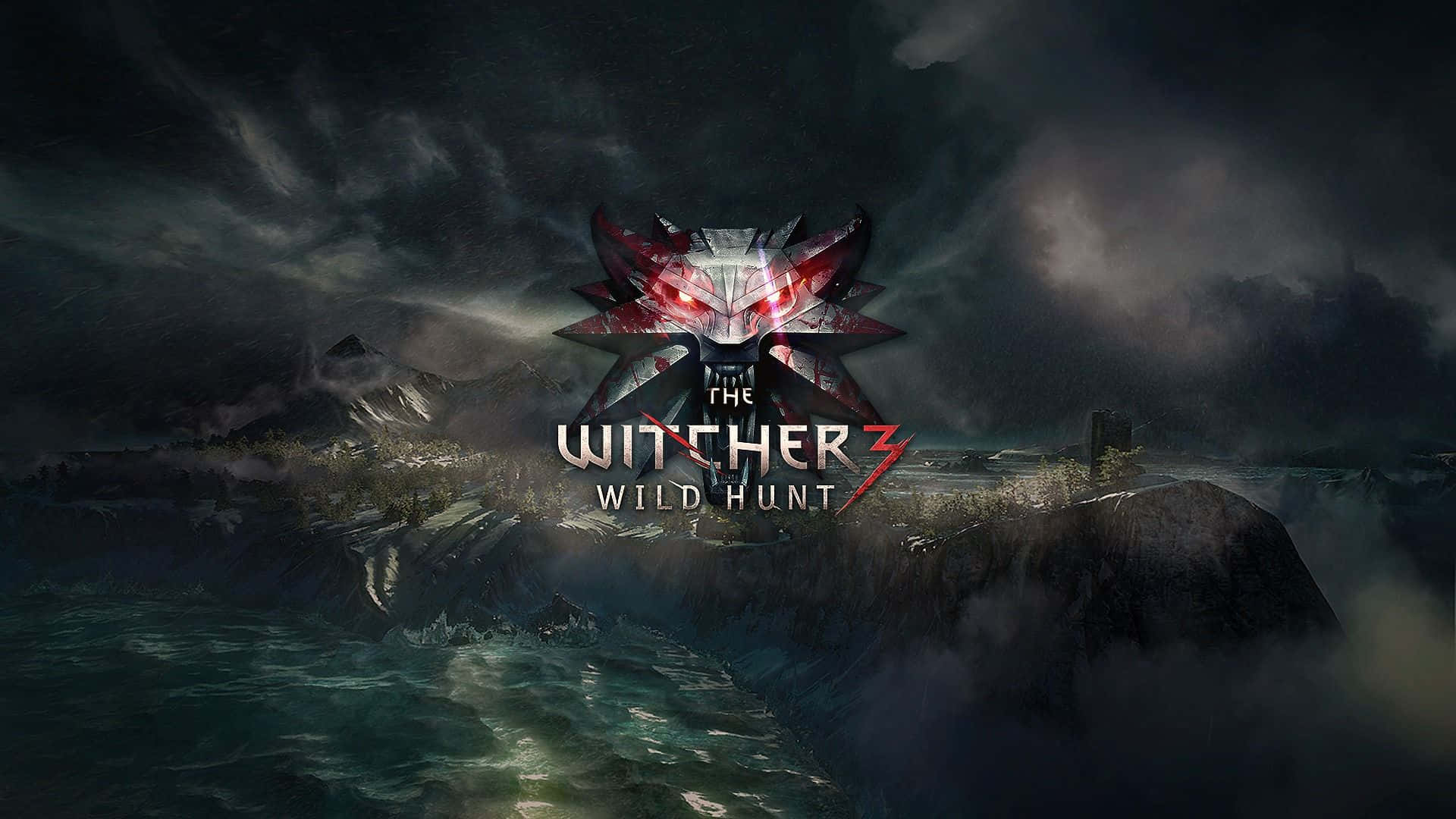 Ellogotipo De Witcher 1920x1080 Wild Hunt. Fondo de pantalla