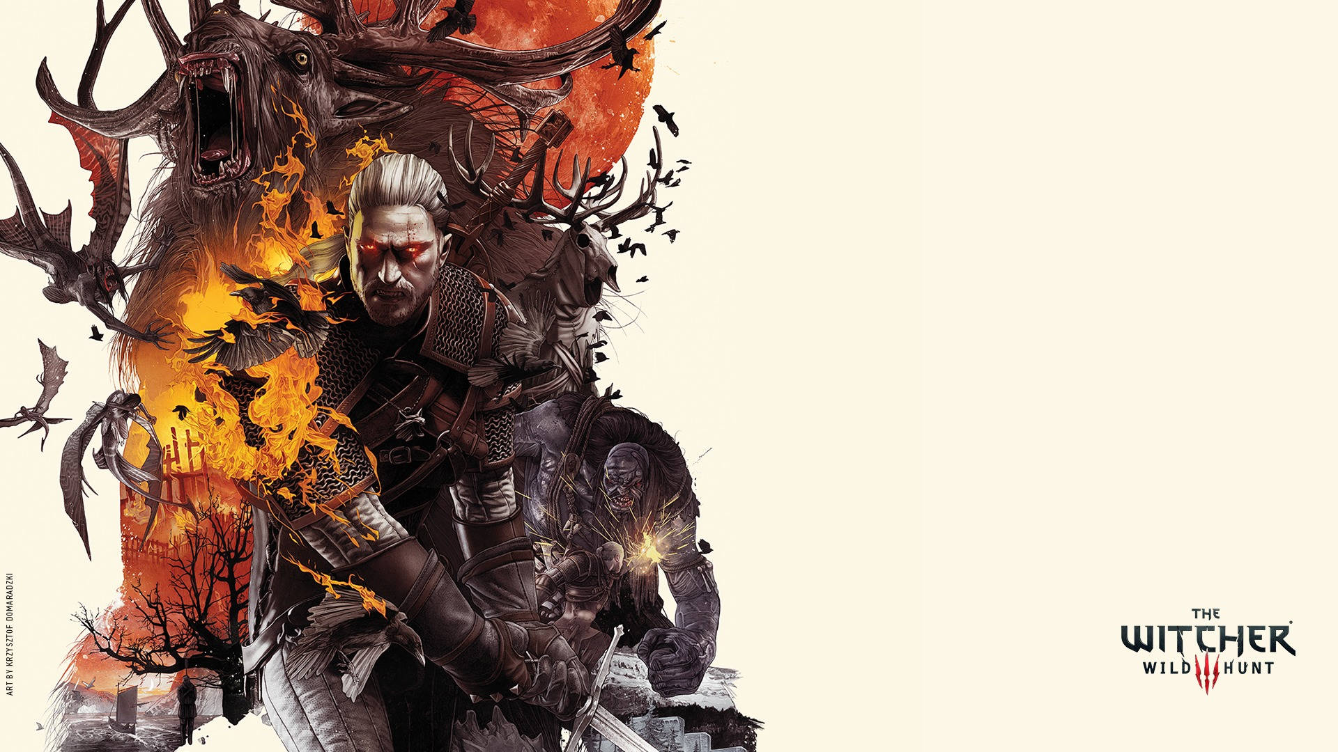 Fight monsters and explore a vibrant world full of magic and danger in The Witcher 3: The Wild Hunt Wallpaper