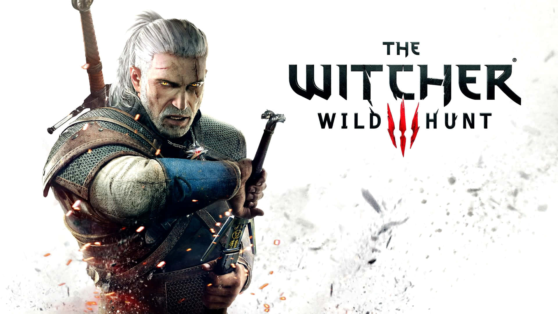 Arteminimalista De Geralt De Rivia De The Witcher 3: Wild Hunt. Fondo de pantalla