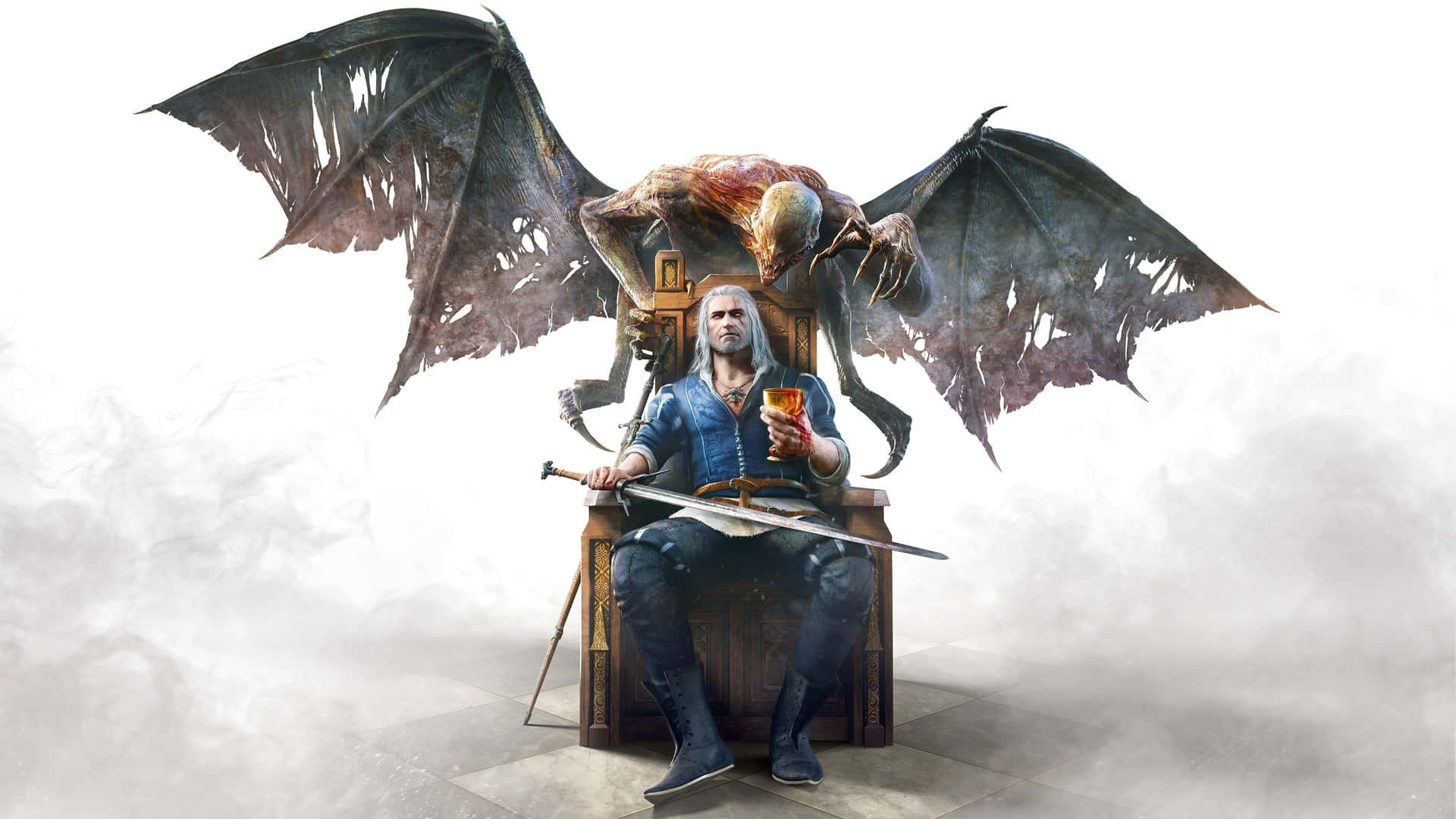 Immaginedi Geralt Di Rivia In The Witcher 3: Wild Hunt Sfondo