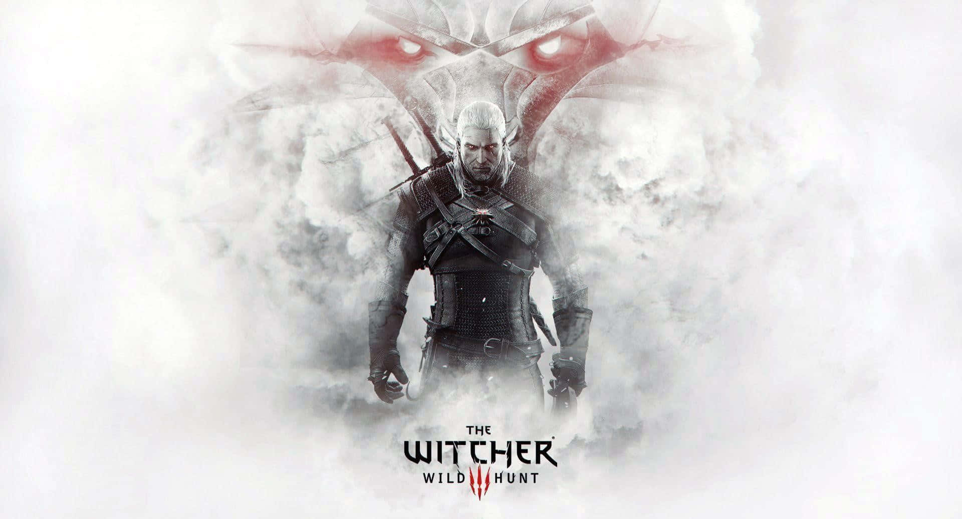 Ilustraciónde Geralt De Rivia De The Witcher 3: Caza Salvaje Fondo de pantalla