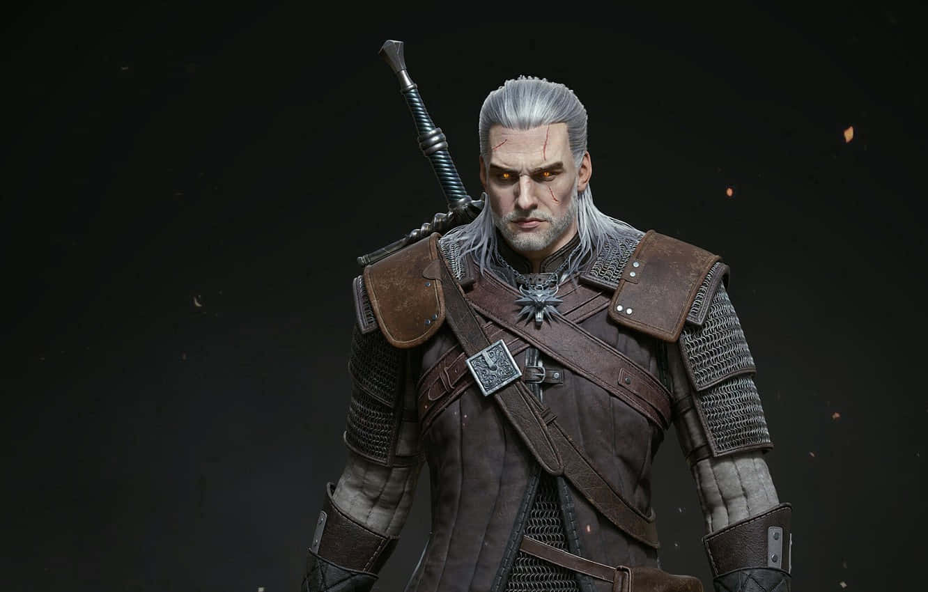 Geralt,yennefer Y Ciri: Los Personajes De The Witcher En Acción. Fondo de pantalla