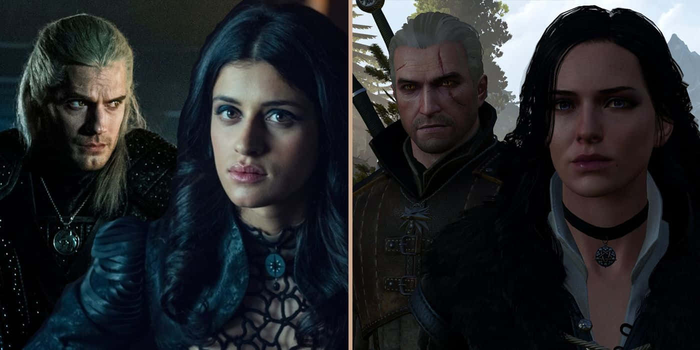 The Witcher Characters in Action Wallpaper