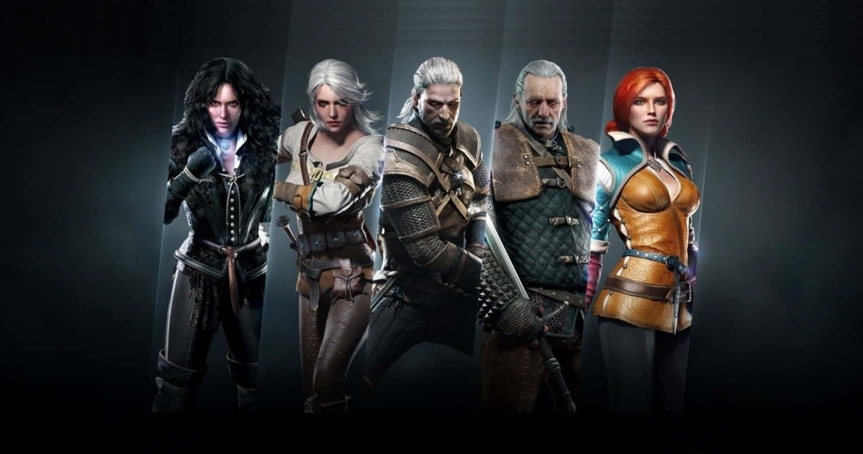 The Witcher Characters Gathered Together Wallpaper