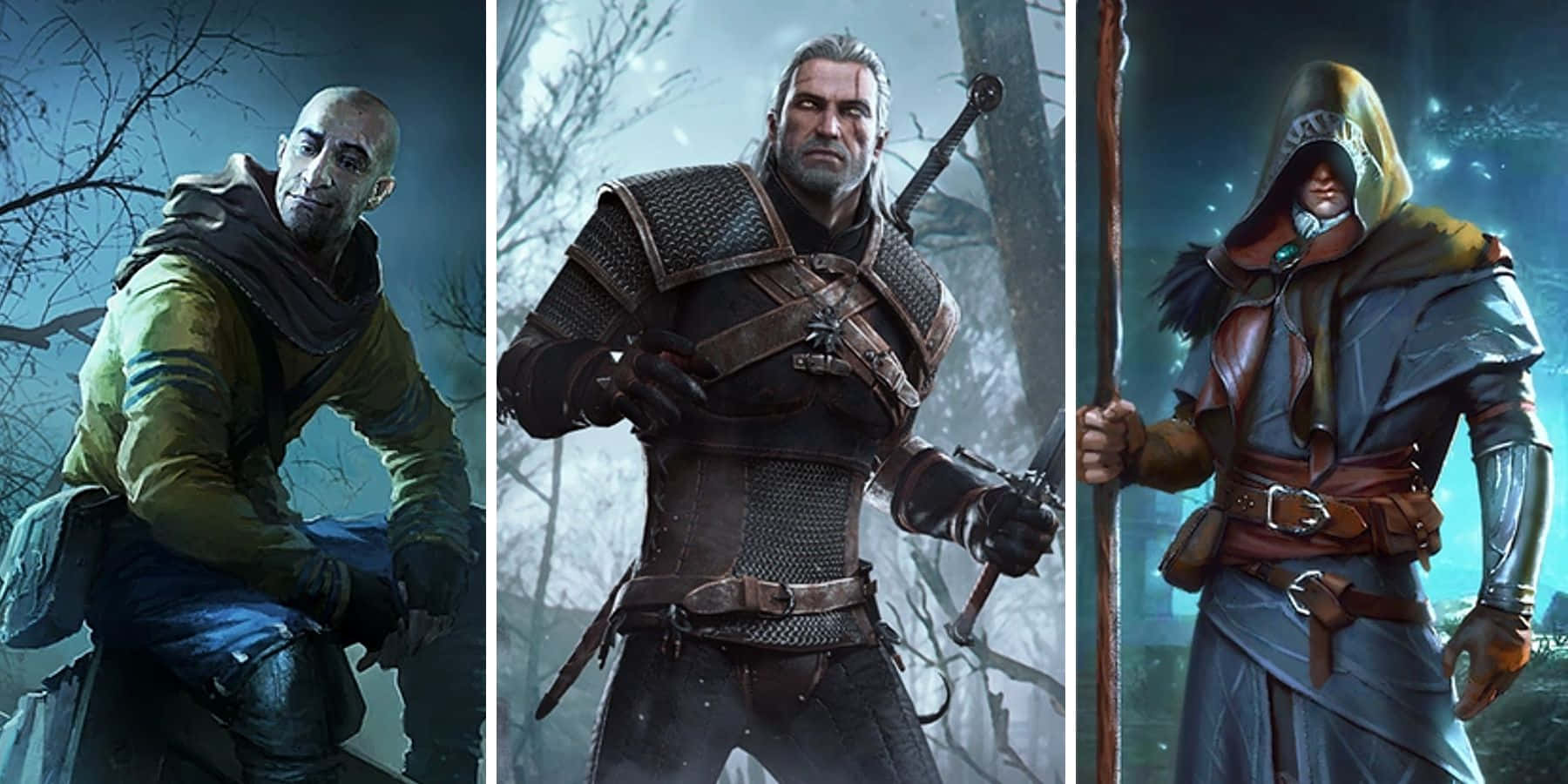 The Witcher Characters Assemble Wallpaper