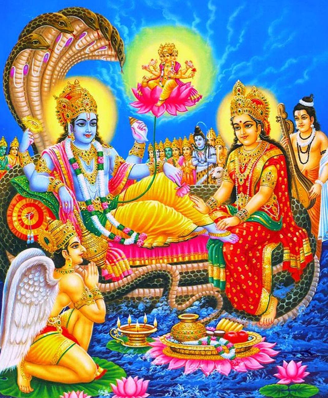 Hustrur Till Lord Vishnu Hd Wallpaper