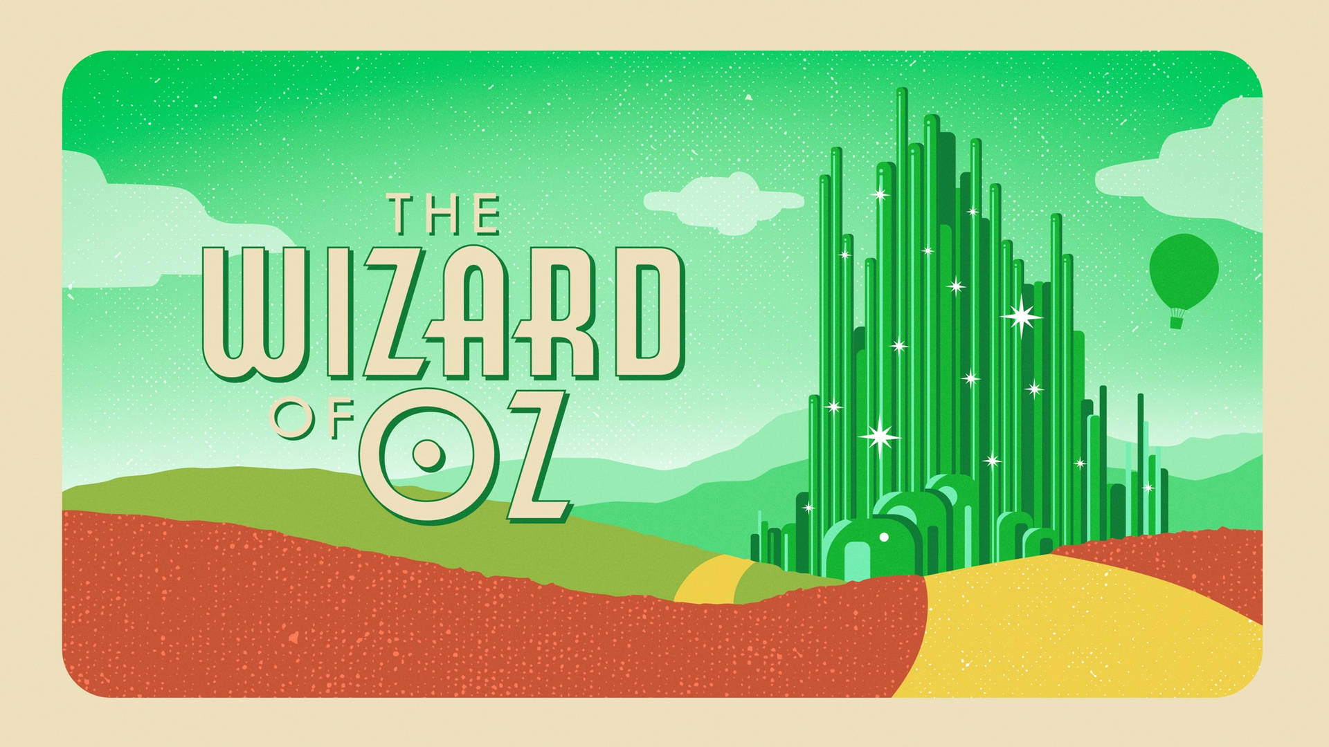 The stunning Emerald City from The Wizard of Oz Wallpaper