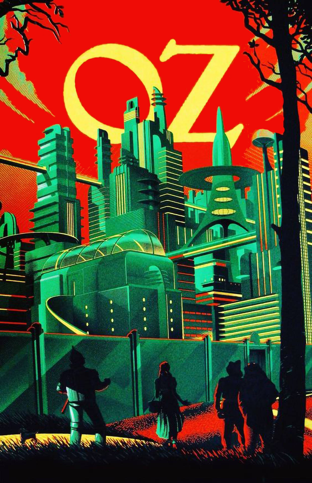 The Wizard Of Oz Futuristic Design Wallpaper