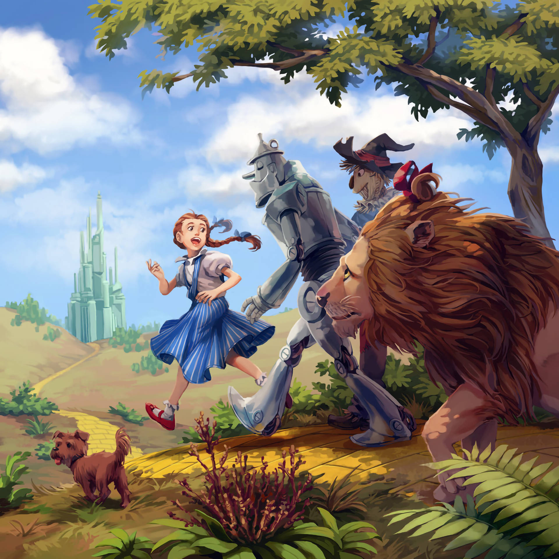 The Wizard Of Oz Squad Digital Art Background